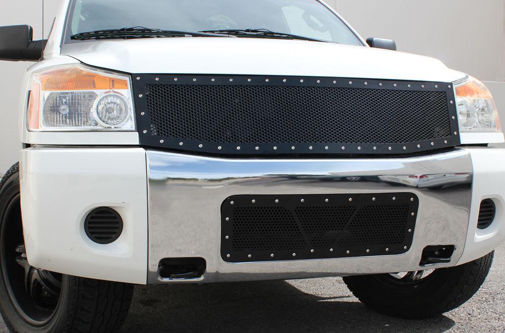 2 Piece Steel Grille for Nissan Titan 2008 2014 2005 2007 Armada