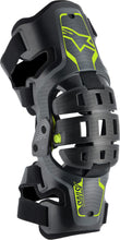 Load image into Gallery viewer, ALPINESTARS BIONIC 5S YOUTH KNEE BRACE BLACK ANTH/FLUO YELLOW 6540520-1155-OS