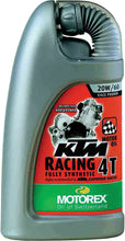 Load image into Gallery viewer, MOTOREX KTM RACING 4T 20W60 (4 LITERS) 102261