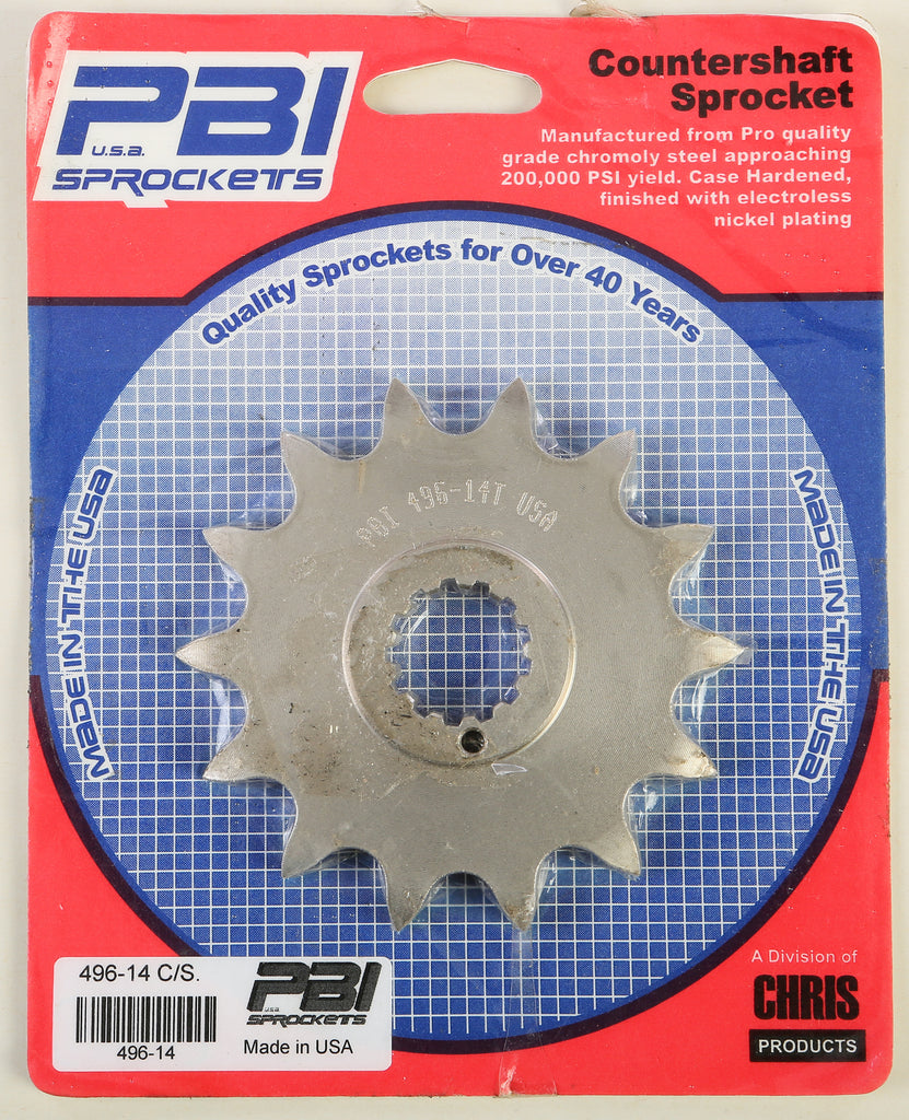 PBI COUNTERSHAFT STEEL SPROCKET 14T 496-14