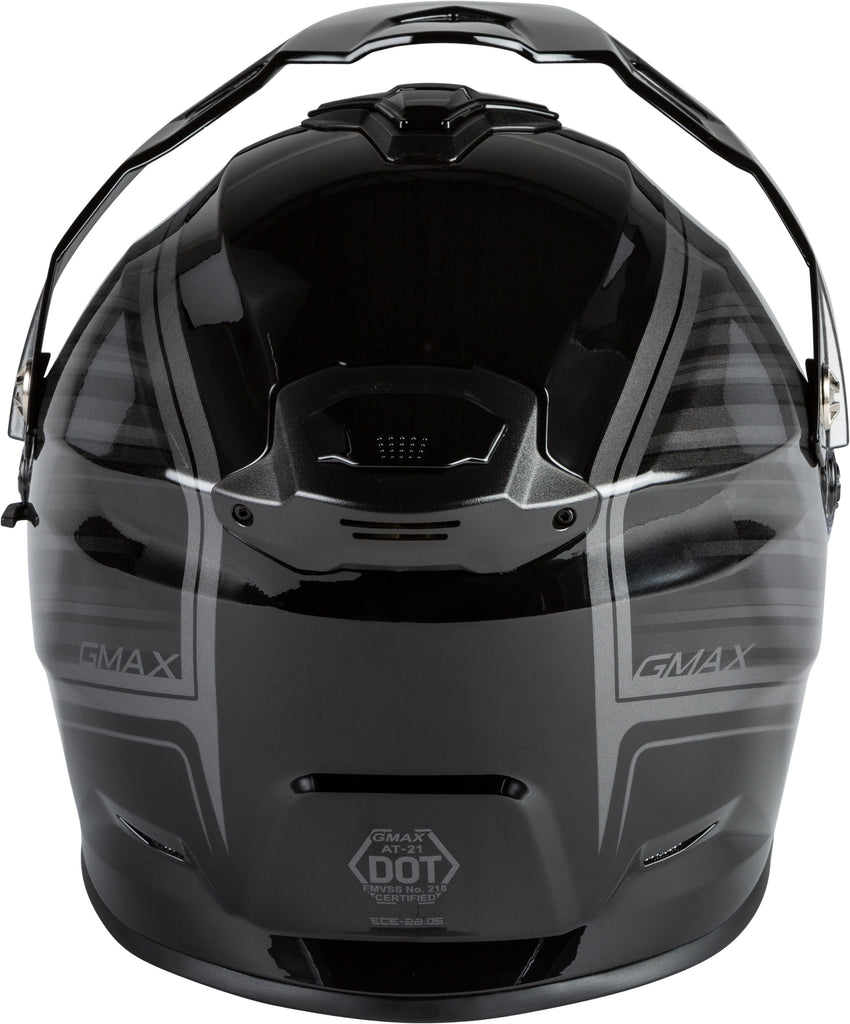 GMAX AT-21 ADVENTURE RALEY HELMET BLACK/GREY LG G1211026