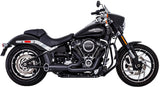 FREEDOM COMBAT 2-1 SHORTY BLACK W/BLACK SCULPTD TIP M8 SOFTAIL HD00815