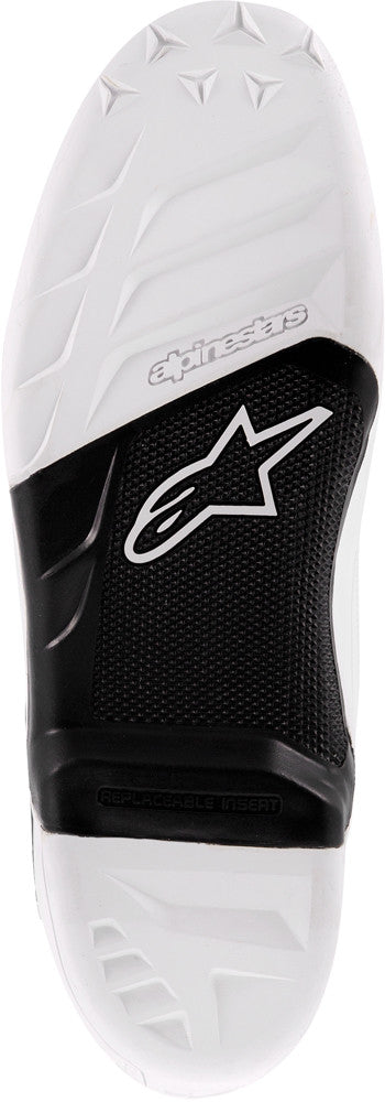 ALPINESTARS TECH-7 SOLE BLACK/WHITE SZ 10 25SUT74-12-10