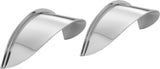 BIG BIKE PARTS SPOTLIGHT VISORS CHROME 4.5