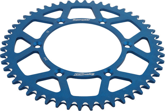 SUPERSPROX ALUMINUM SPROCKET 52T BLUE RAL-245-52-BLU