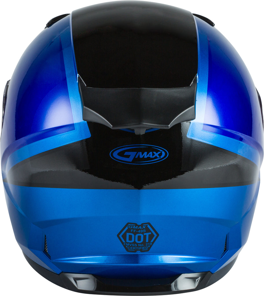 GMAX FF-49S FULL-FACE HAIL SNOW HELMET BLUE/BLACK 2X G2495048