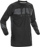 FLY RACING WINDPROOF JERSEY BLACK/GREY LG 370-8010L