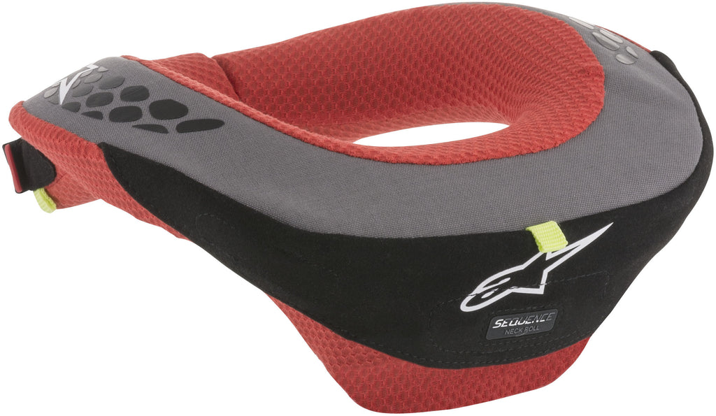 ALPINESTARS YOUTH SEQUENCE NECK SUPPORT BLACK/RED YS/YM 6741018-13-S/M