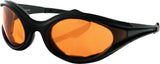 BOBSTER FOAMERZ SUNGLASSES BLACK W/AMBER LENS ES114A