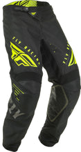 Load image into Gallery viewer, FLY RACING KINETIC K220 PANTS BLACK/GREY/HI-VIS SZ 24 373-53524