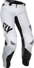 Load image into Gallery viewer, FLY RACING WOMEN&#39;S LITE RACE PANTS WHITE/BLACK SZ 26 191361057885