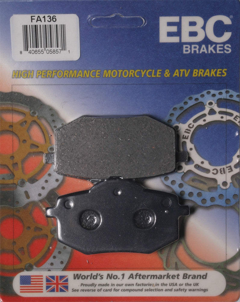 EBC BRAKE PADS FA136-atv motorcycle utv parts accessories gear helmets jackets gloves pantsAll Terrain Depot