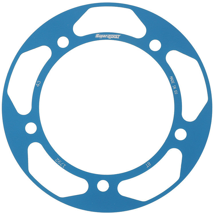 SUPERSPROX EDGE SPROCKET DISK BLUE RACD-1792-43-BLU