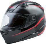 GMAX FF-88 FULL-FACE PRECEPT HELMET BLACK/RED 3X G1884039