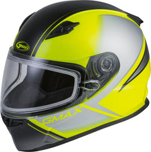 Load image into Gallery viewer, GMAX FF-49S FULL-FACE HAIL SNOW HELMET MATTE HI-VIS/BLK/GRY LG G2495746