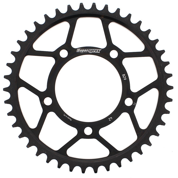 SUPERSPROX STEEL SPROCKET 42T BLACK RFE-829-42-BLK