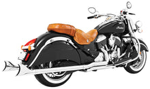 Load image into Gallery viewer, FREEDOM TRUE DUAL HEADERS CHROME W/SHARKTAILS 2.5&quot; INDIAN IN00047