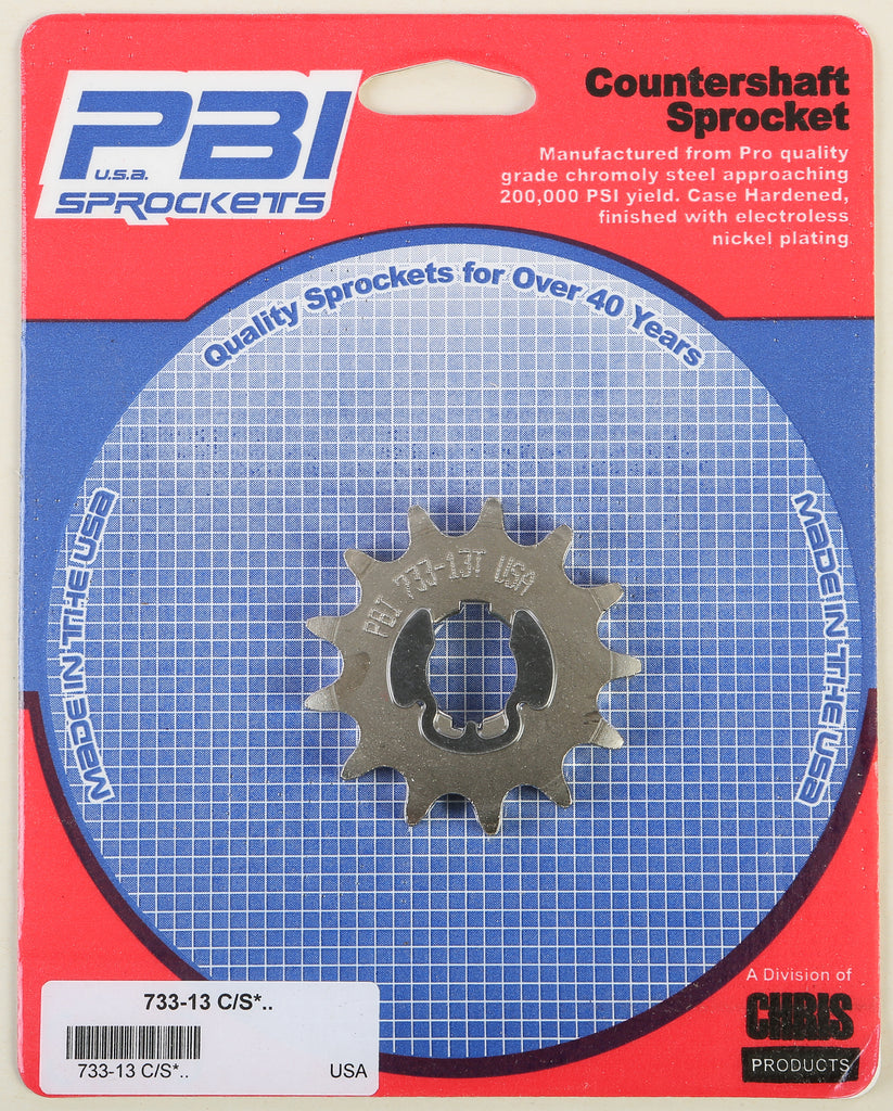 PBI COUNTERSHAFT STEEL SPROCKET 13T 733-13