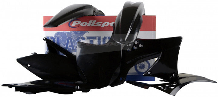 POLISPORT PLASTIC BODY KIT BLACK 90218