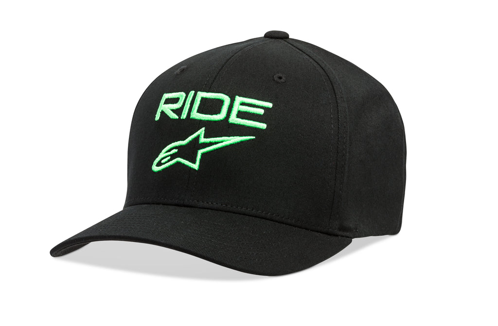 ALPINESTARS RIDE 2.0 HAT BLACK/GREEN LG/XL 1019-81114-1060-L/XL