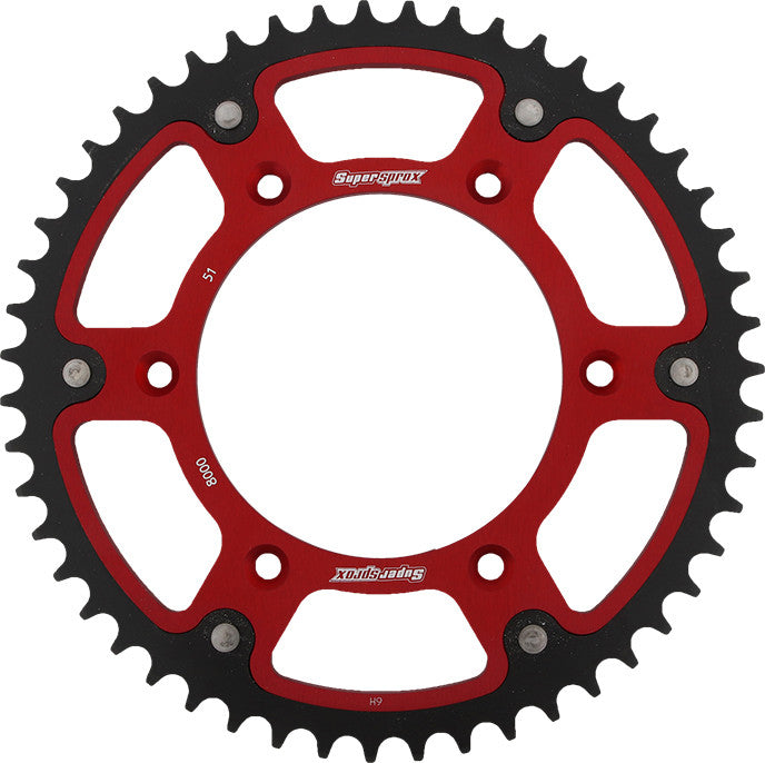 SUPERSPROX STEALTH SPROCKET 51T RED RST-8000-51-RED