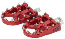 Load image into Gallery viewer, FLO MOTORSPORTS BMX STYLE FOOT PEGS RED FPEG-800V3R