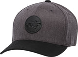 ALPINESTARS DOT PATCH HAT CHARCOAL/BLACK SM/MD CURVED BILL 1139-81550-1810-S/M