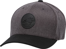 Load image into Gallery viewer, ALPINESTARS DOT PATCH HAT CHARCOAL/BLACK LG/XL CURVED BILL 1139-81550-1810-L/X