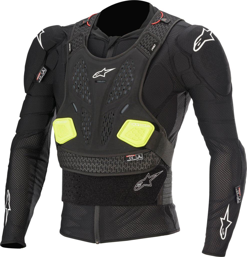 ALPINESTARS BIONIC YOUTH PROTECTION L/S JACKET BLK/FLUO YLW YOUTH SM 6545620-155-S/M