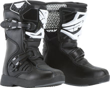 Load image into Gallery viewer, FLY RACING YOUTH MAVERIK BOOTS BLACK SZ Y10 364-55096