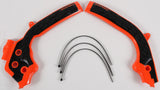 ACERBIS X-GRIP FRAME GUARD ORANGE/BLACK 2449535225