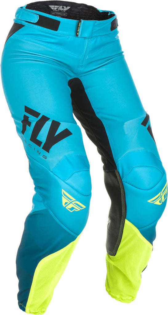 FLY RACING WOMEN'S LITE RACE PANTS BLUE/HI-VIS SZ 26 191361057847