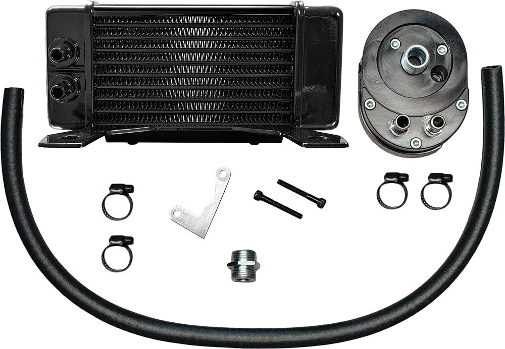 JAGG LOWMOUNT 10-ROW OIL COOLER BLACK 750-2300