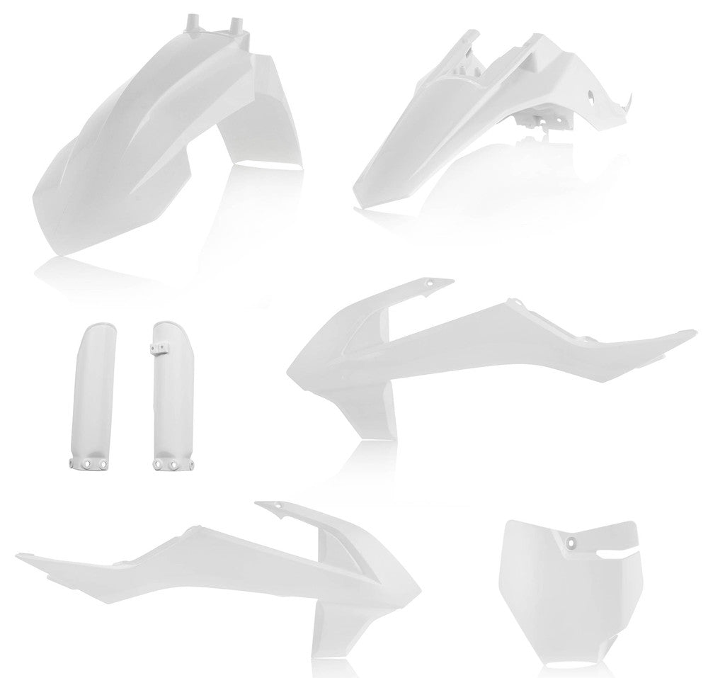 ACERBIS FULL PLASTIC KIT WHITE 2449600002-atv motorcycle utv parts accessories gear helmets jackets gloves pantsAll Terrain Depot