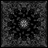 ZAN BANDANNA BLACK PAISLEY B001