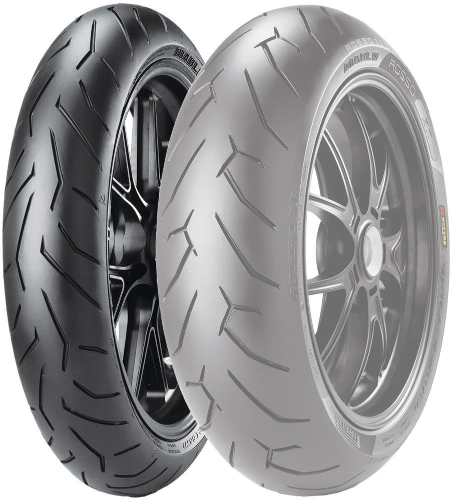 PIRELLI TIRE DIABLO ROSSO 2 FRONT 120/60ZR17 (55W) RADIAL 2070000