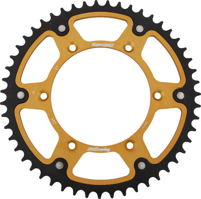 SUPERSPROX STEALTH SPROCKET 51T GOLD RST-245-51-GLD