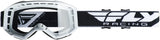 FLY RACING YOUTH FOCUS GOGGLE WHITE W/CLEAR LENS FLC-009