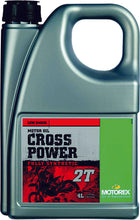 Load image into Gallery viewer, MOTOREX CROSS POWER 2T (4 LITERS) 102244