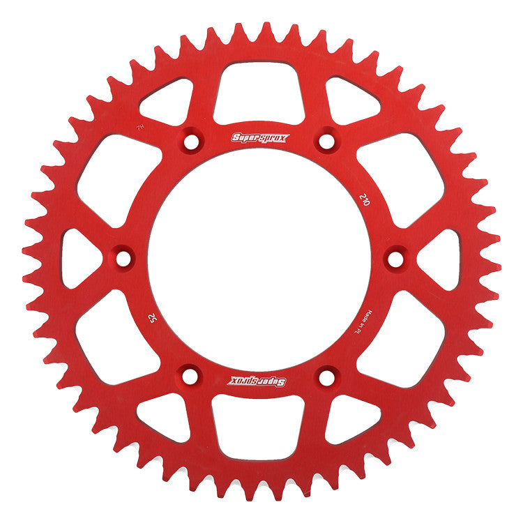 SUPERSPROX ALUMINUM SPROCKET 52T RED RAL-210-52-RED