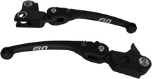 Load image into Gallery viewer, FLO MOTORSPORTS MX STYLE LEVER SET BLACK TOURING 17-UP HD-809BLK