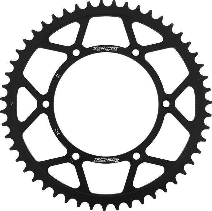 SUPERSPROX STEEL SPROCKET 51T BLACK RFE-245-51-BLK