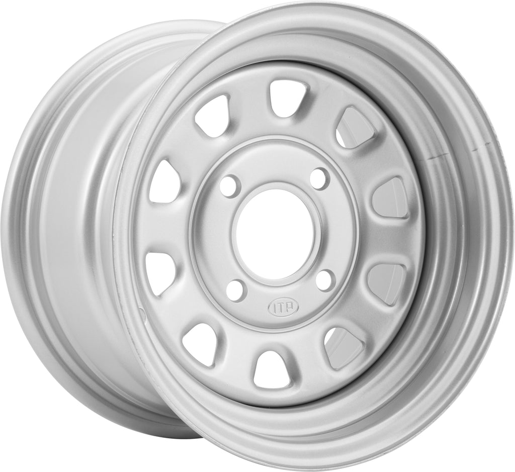 ITP DELTA STEEL WHEEL SILVER 12X7 3+4 4/137 REAR 1225565032