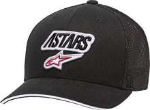 Load image into Gallery viewer, ALPINESTARS RACE ANGLE MESH HAT BLACK/BLACK SM/MD CURVED BILL 1139-81540-1010-S/M