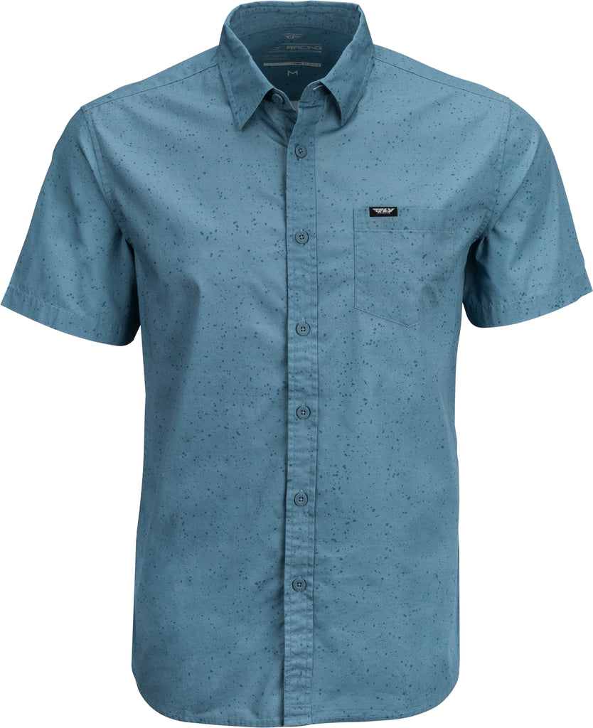 FLY RACING FLY BUTTON UP SHIRT INDIGO BLUE 3X 352-62043X