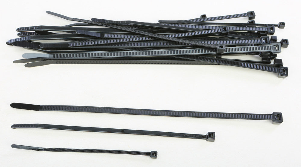 HELIX ASSORTED CABLE TIES BLACK 30/PK 303-4687-atv motorcycle utv parts accessories gear helmets jackets gloves pantsAll Terrain Depot