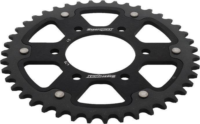 SUPERSPROX STEALTH SPROCKET 43T BLACK RST-478-43-BLK