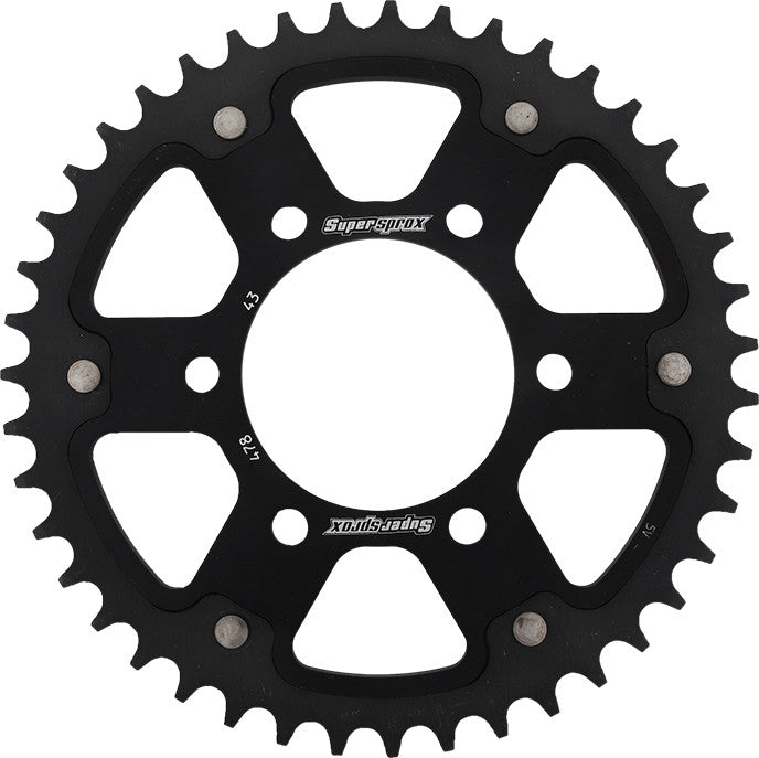 SUPERSPROX STEALTH SPROCKET 43T BLACK RST-478-43-BLK