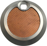 BRASS BALLS FUEL DOOR NATURAL W/COPPER INLAY BB05-004