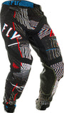 FLY RACING LITE GLITCH PANTS BLACK/RED/BLUE SZ 34 373-73434